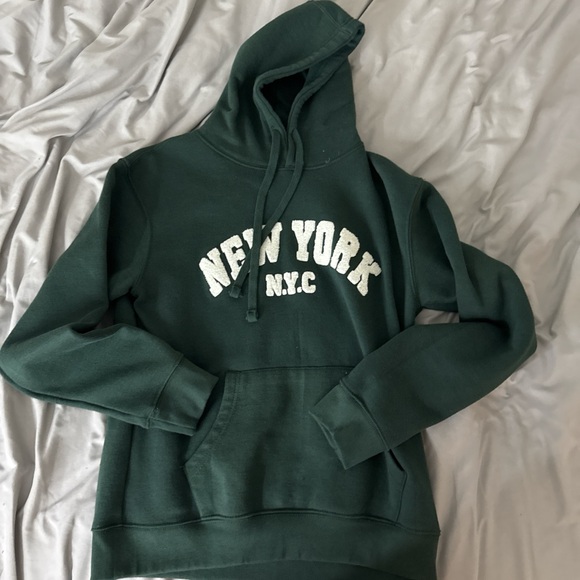 New York NYC Green Hoodie - Picture 1 of 2